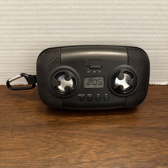 HMDX Audio Radio Speaker Portable Speaker w/ Storage Case for MP3 iPOD Aux Jack - Picture 2 of 9